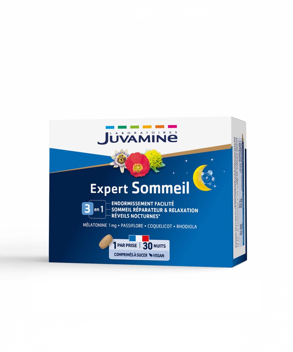Expert Sommeil 3-en-1 - Endormissement 30 comprimés | Juvamine