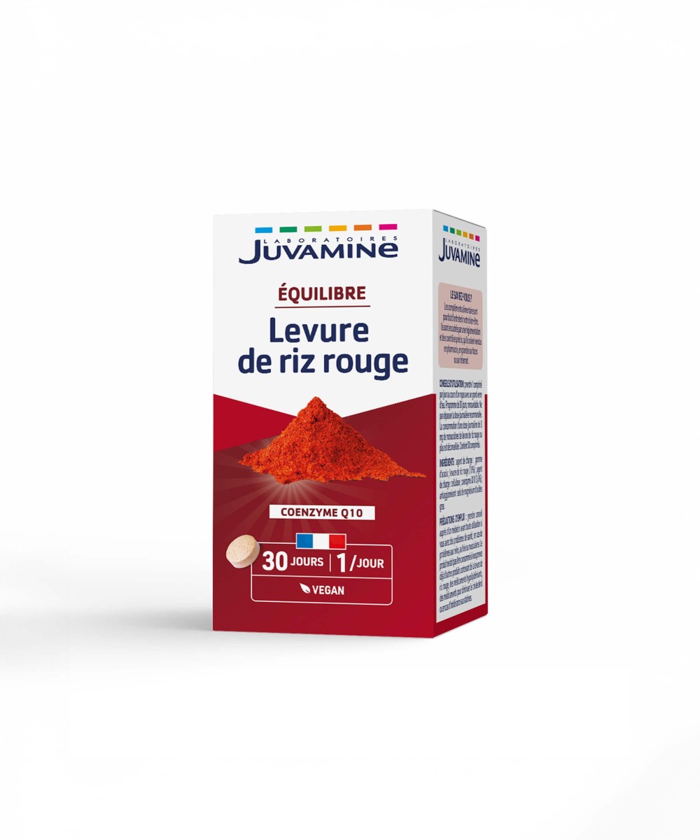 Levure de Riz Rouge Coenzyme Q10 - Équilibre 30 comprimés | Juvamine
