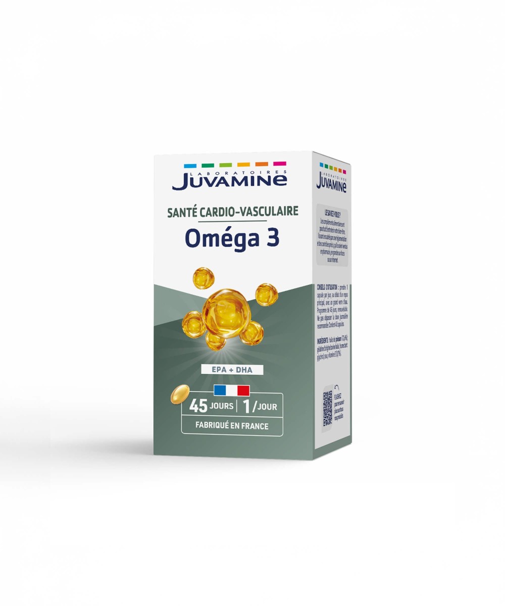 Oméga 3 - Santé Cardio-Vasculaire 45 capsules | Juvamine