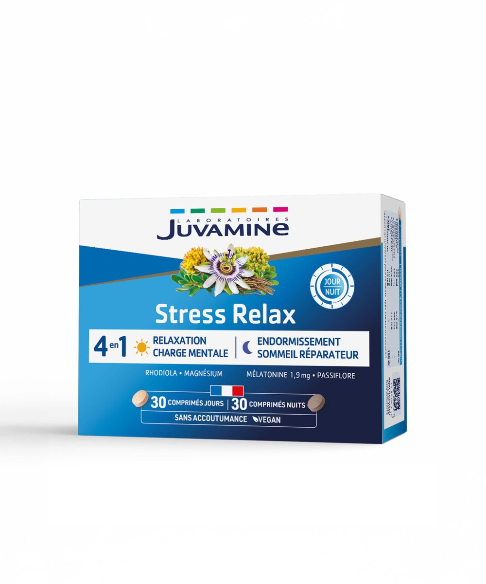 Stress relax Jour/Nuit - Relaxation 60 comprimés | Juvamine