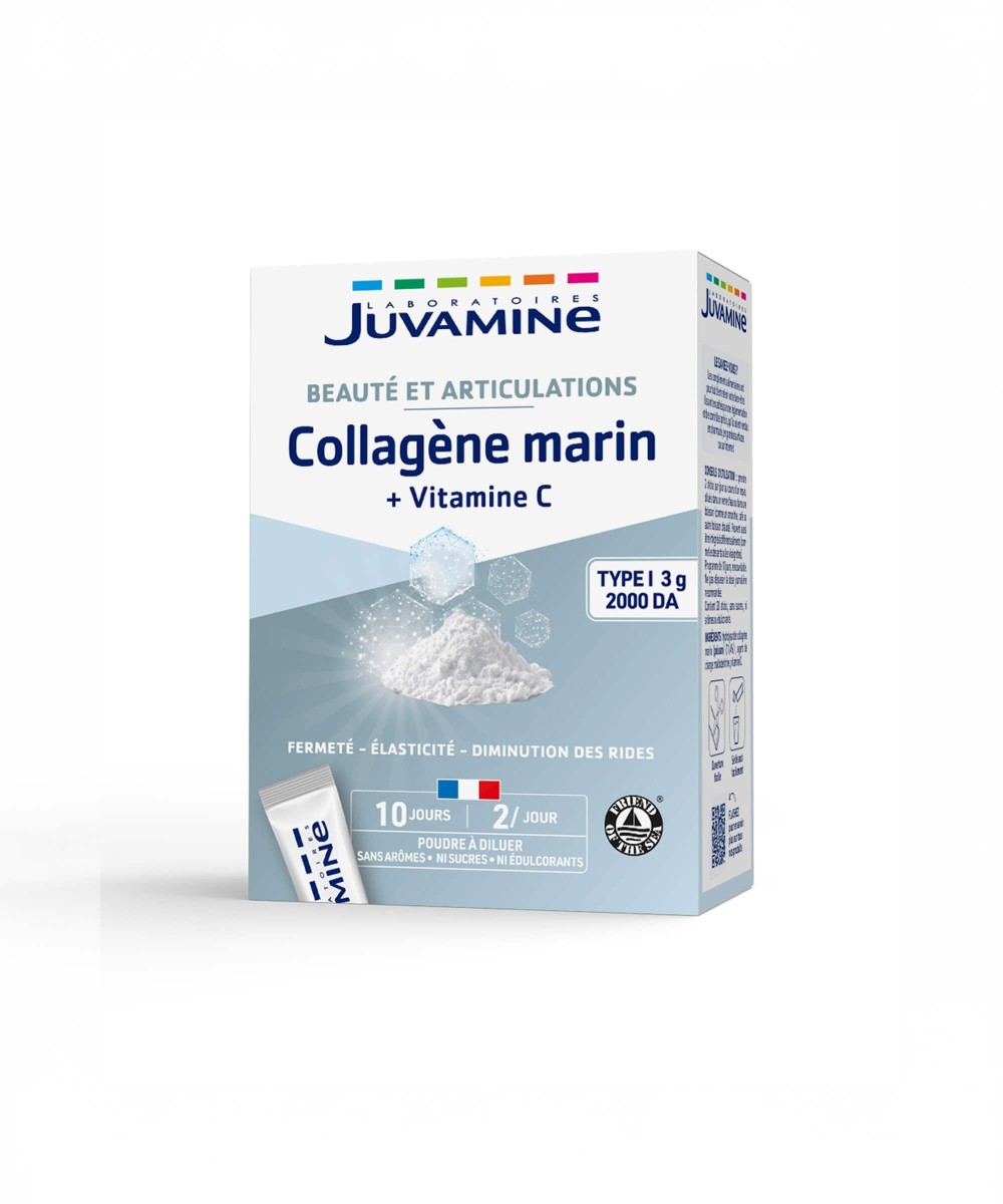 Collagène Marin 3000 mg - Beauté 20 sticks à diluer | Juvamine