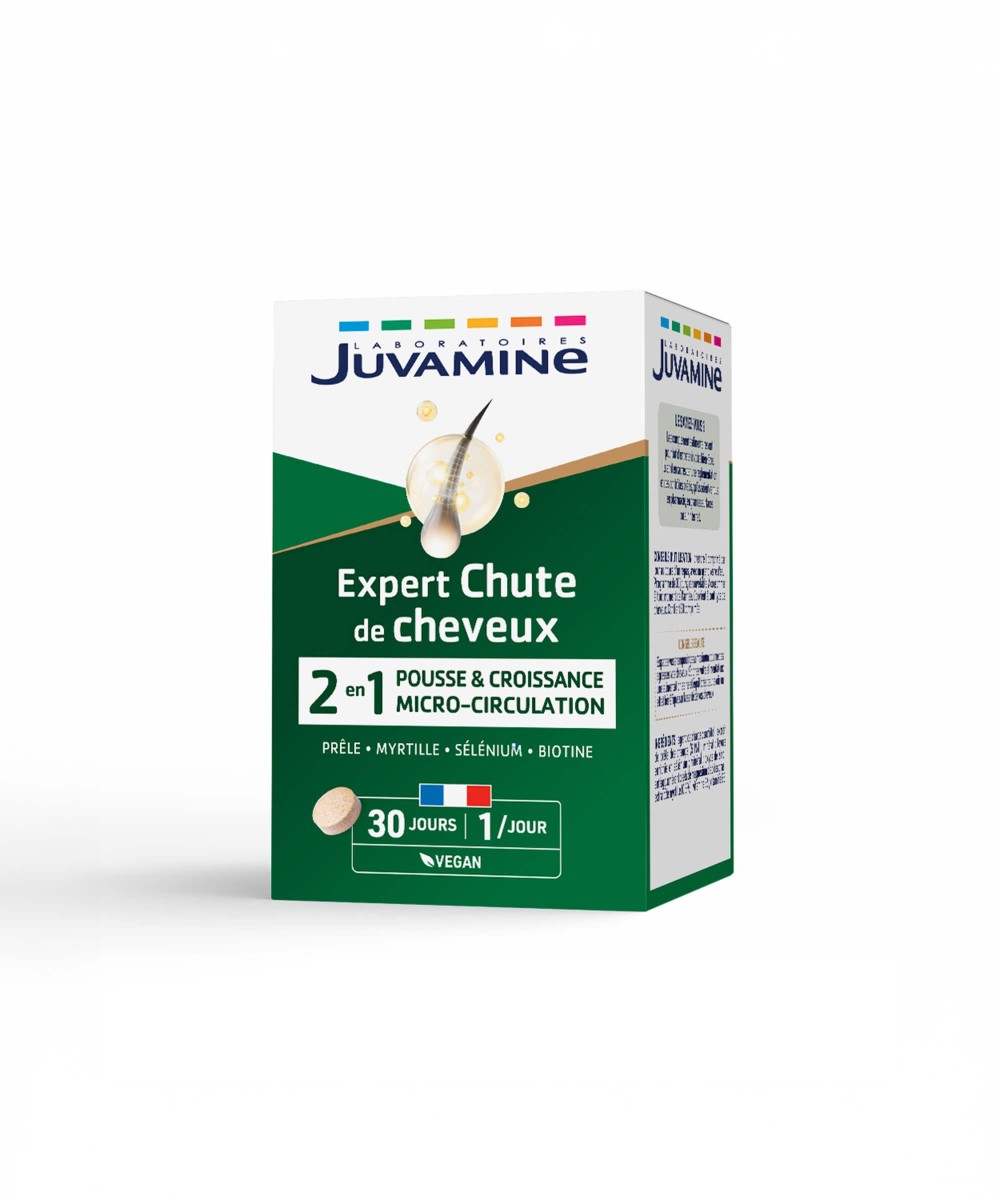 Expert Chute de Cheveux - Pousse et Croissance 30 comprimés | Juvamine