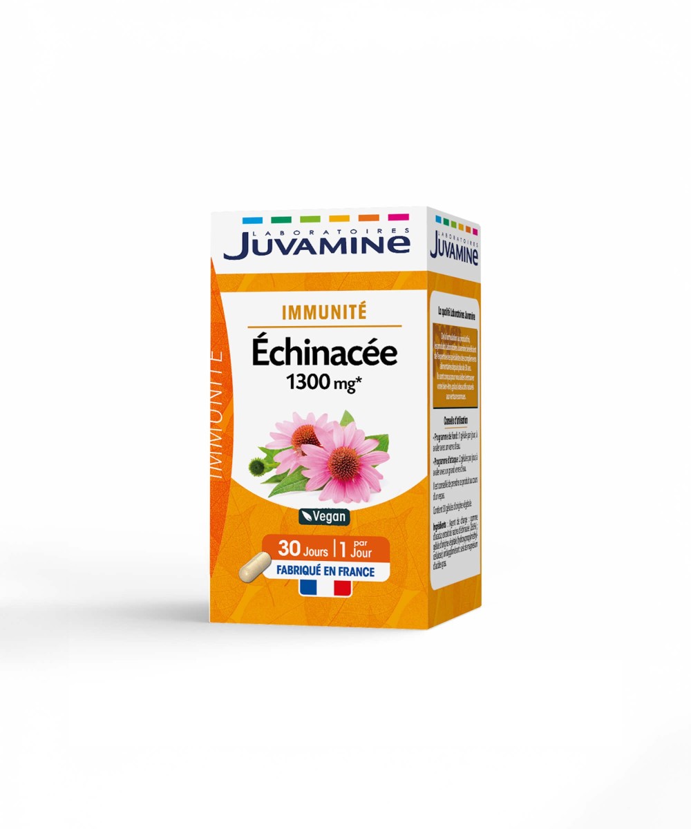 Échinacée - Immunité 30 gélules d'origine végétale | Juvamine