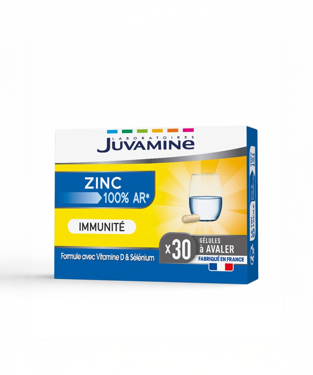 Zinc Immunité - Défenses Naturelles 30 gélules | Juvamine