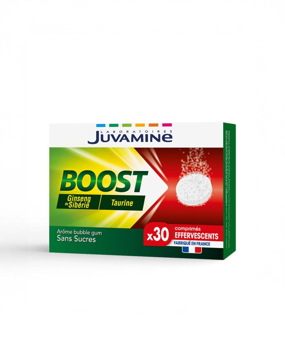 Boost Ginseng Taurine - Tonifiant 30 comprimés | Juvamine