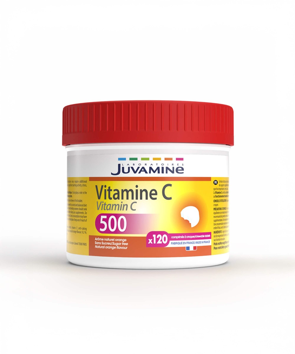 Vitamine C 500 Maxi - Réduit fatigue, format 120 comprimés | Juvamine