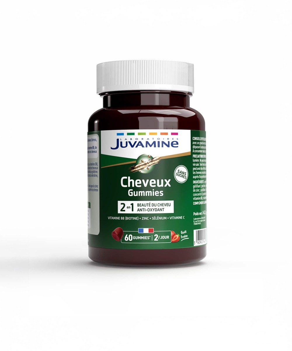 Gummies Cheveux - Beauté 60 gummies | Juvamine
