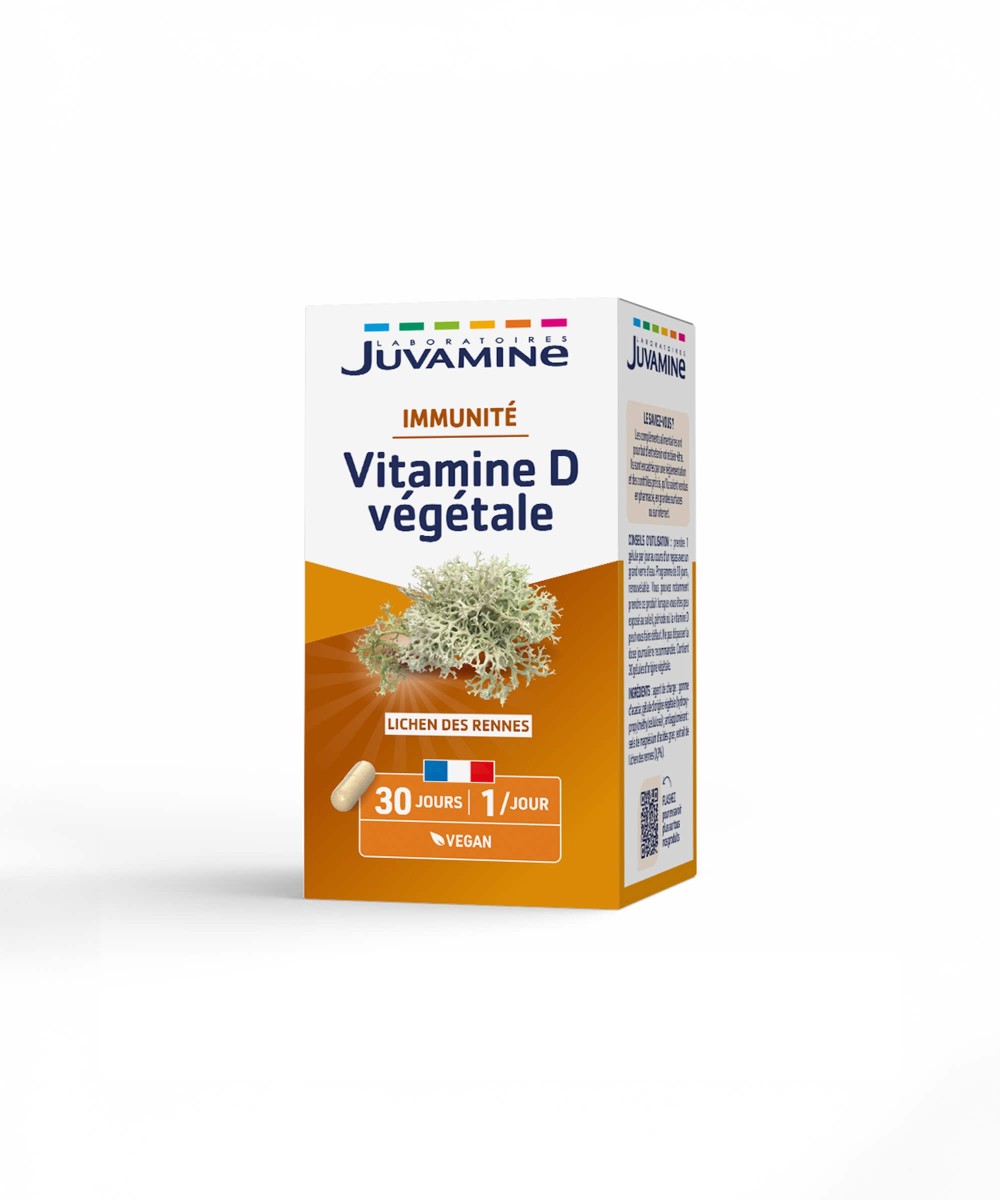 Vitamine D Végétale - Immunité 30 gélules d'origine végétale | Juvamine